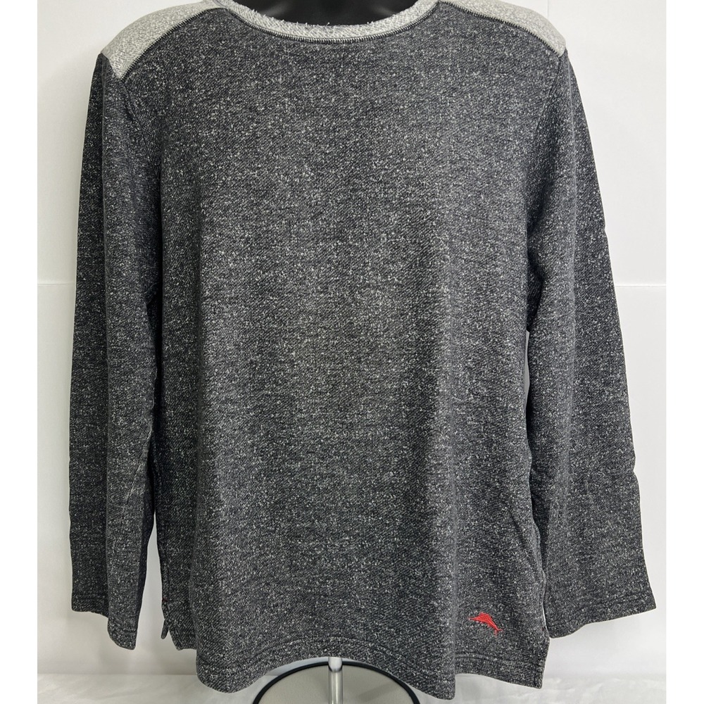 Tommy Bahama Men's Large Relaxed Fit Logo Embroidered Long Sleeve Sweatshirt‎